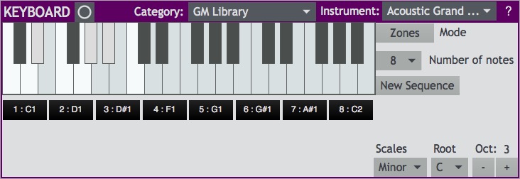 keyboard scale sequence