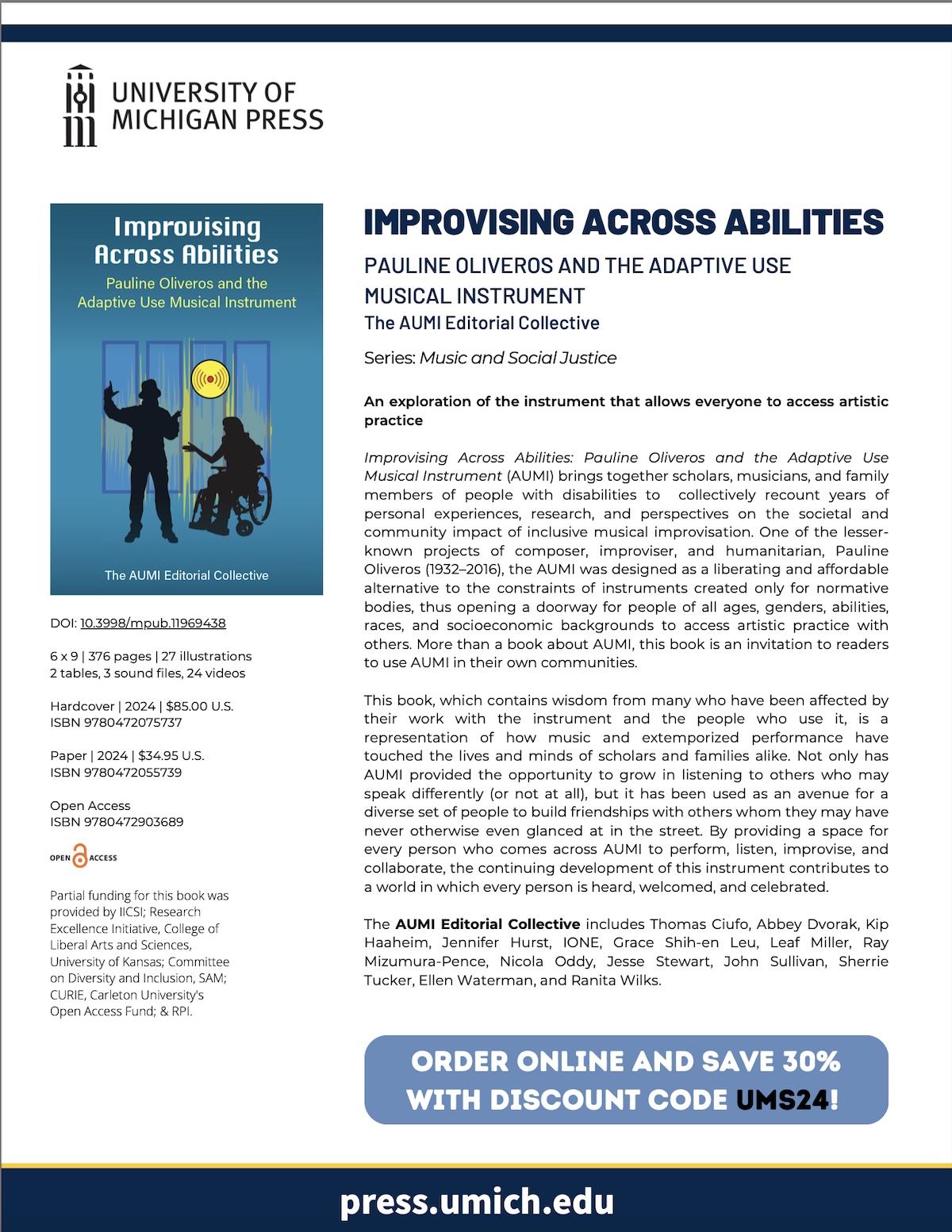 poster of Improvising Across Abilities book